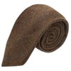 King & Priory Heritage Check Cedar Brown Tie