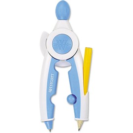 Westcott 14377 Soft Touch - Brújula escolar, varios colores