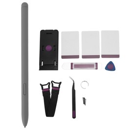 Tablet Stylus Pen Replacement Touch Screen Pen for Galaxy Tab S9 S9+Pus S9 Ultra S9 FE with Replacement Nibs and Tablet Holder Grey