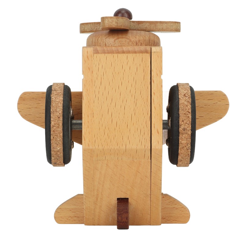 Fighter Music Box Aircraft Wood Craft Musical Box Birthday Christmas