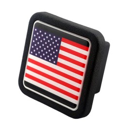 eVerHITCH US USA Flag Trailer Hitch Cover Tube Plug Insert (Fits 2" Receivers, Color Flag)