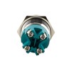 SeKi Stainless Steel Push Switch Diameter 22 mm Locking Flat