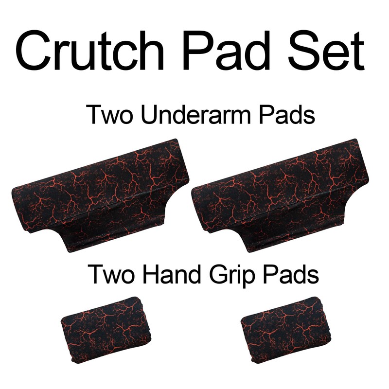 Underarm Crutch's Pad and Hand Grip Covers Universal Forearm Handle