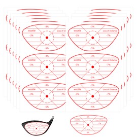 180 Pcs Golf Driver Blue Impact Tape Labels Golf Club Impact Tape Labels Self-Teaching Sweet Spot Target Sticker for Swing Training Aid Impacts Label Improve Golfs Swing Accuracy and Distance