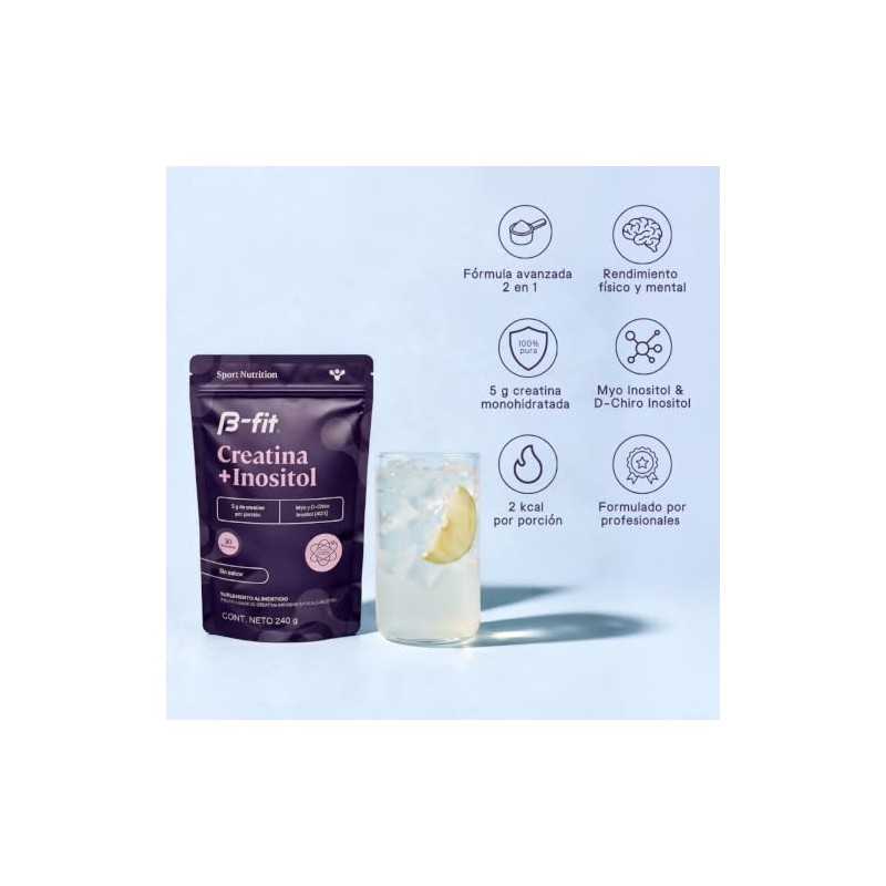 B-FIT Creatina Monohidratada + Myo D-Chiro Inositol 40:1