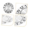 LALAFINA DIY Wall Clock Dial Unique Round Clock Panel for