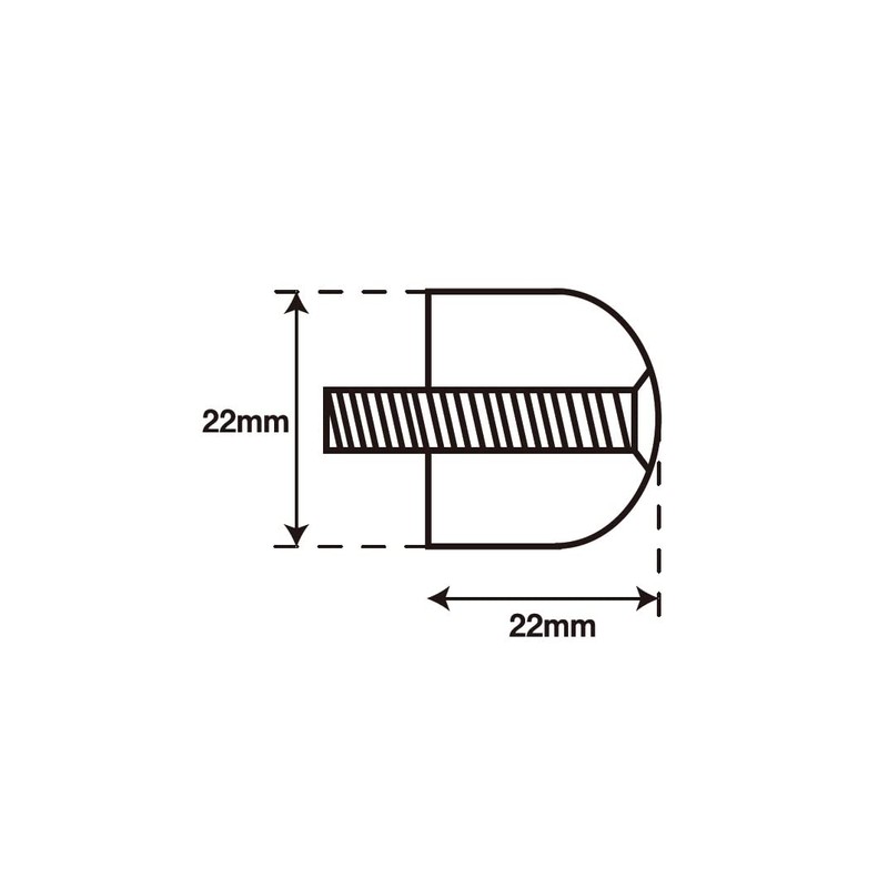 POSH Motorcycle Goods Handlebar End Kawasaki Bar End (Bolt Diameter