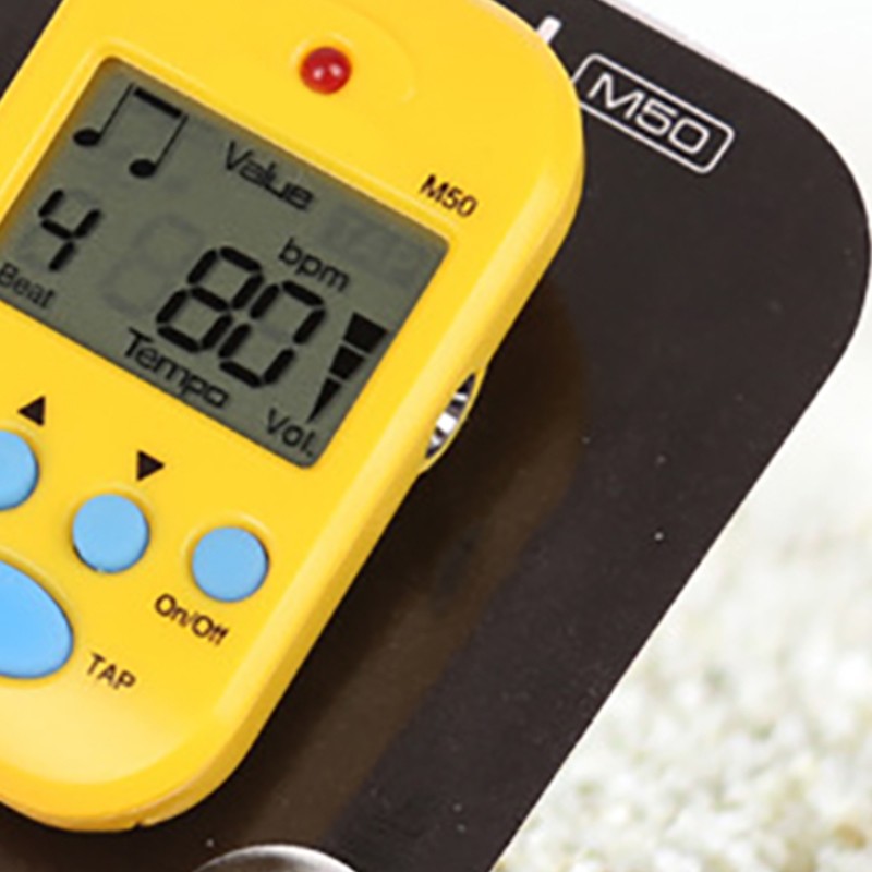 Electronic Metronome Mini Professional 2 Channel Headphone Output for Guitar