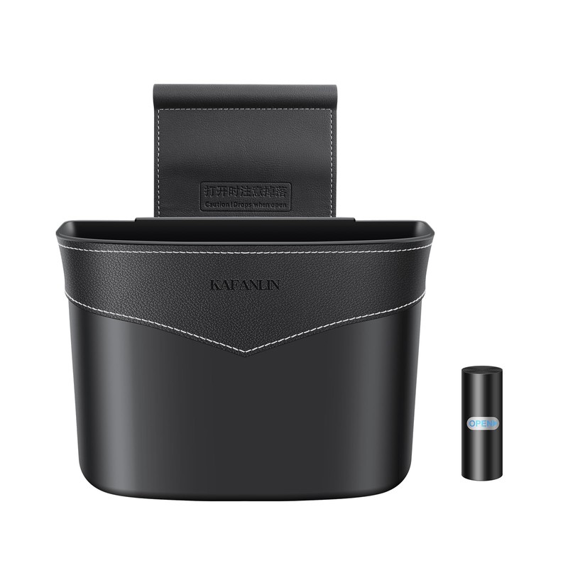 Car Trash Can Mini Trash Bin Garbage Organizer with Plastic
