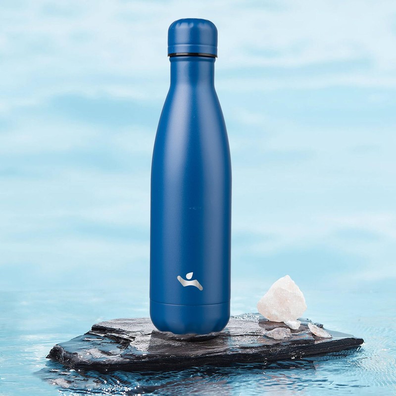 Konokyo Insulated Water Bottles,17 oz Double Wall Stainless Steel Vacumm
