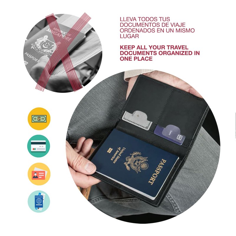 Zerimar Passport Cover Felt | Passport Holder | Passport Case