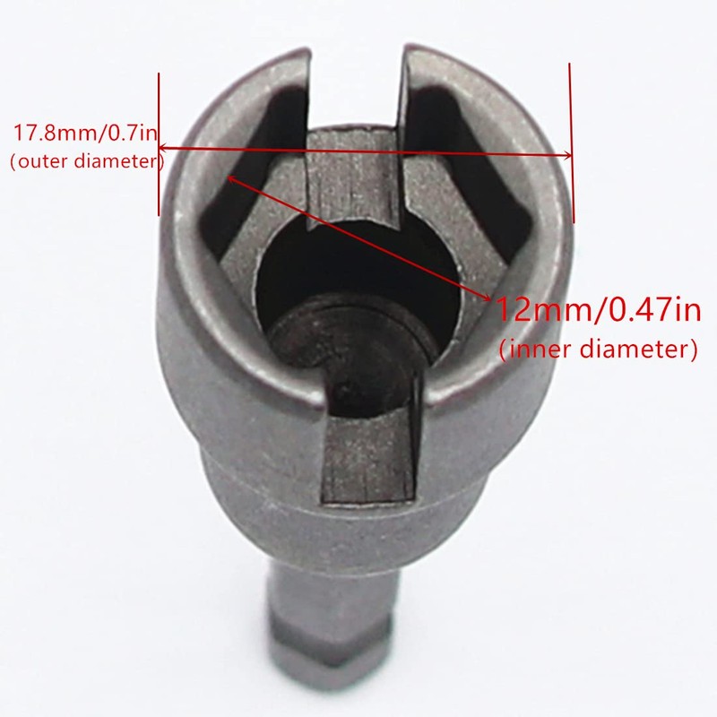 2PCS Power Wing Nut Driver, 1/4 Inch Hex Shank Slot