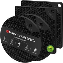 Walfos Silicone Trivet Mats - Versatile Heat Resistant Pot Holders