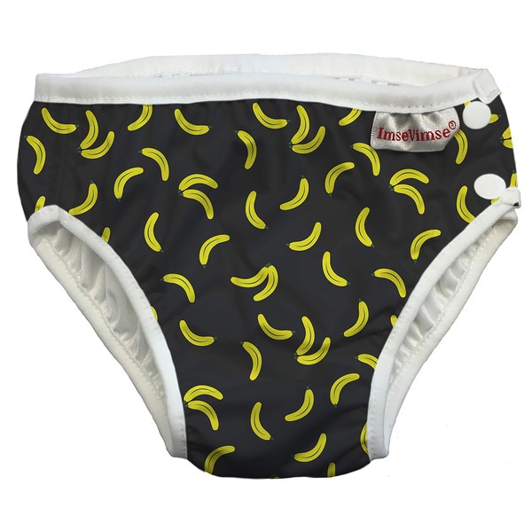 ImseVimse, Swim Nappy, Swimming Nappy, Aqua Nappy, Black Banana (NB