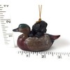 Kurt Adler Puppy W/Duck Decoy Ornament - 3 Assorted: Brown,