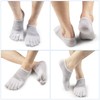 VWELL No Show Toe Socks for Men Women COOLMAX Five