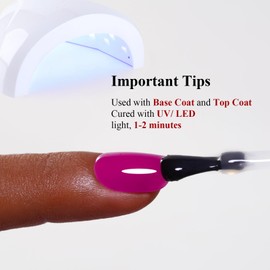 Neon Gel Polish, 0.5 Fl Oz Neon Purple Rose Nail Gel Polish Spring Summer Art Starter Manicure Salon DIY Soak off UV LED Design