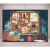 CORFOTO 5x3ft Murder Backdrop Murder Mystery Party Backdrop Spy Theme