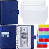 Antner A6 Budget Binder with Zipper Cash Envelopes for Money