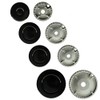 SPARES2GO (Non Universal) Oven Cooker Hob Gas Burner Crown & Flame Cap Kit for New World (Small, 2 Medium & Large, 55mm - 100mm)