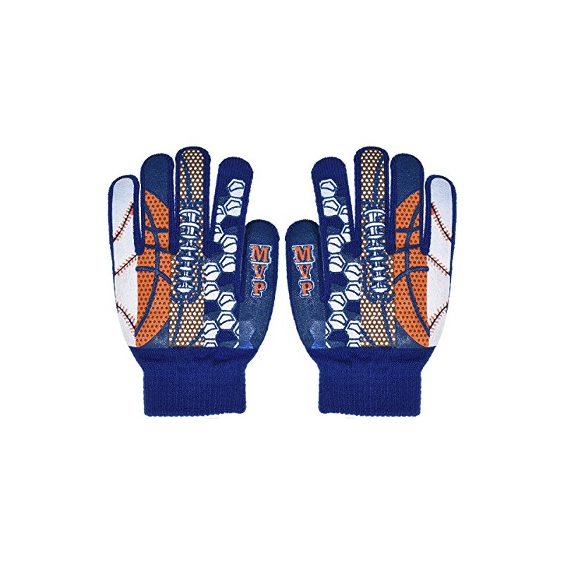 Polar Boys MVP Sports Warm Knit Glove, B6b1567 Blue, OSFM