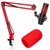 SUNMON HyperX QuadCast Boom Arm - Red Boom Arm for