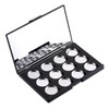 Allwon Empty Magnetic Eyeshadow Makeup Palette with 12 Pieces 26