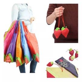 CL Bolsa Magica Fresa Ecologica Mandado Plegable Reutilizable