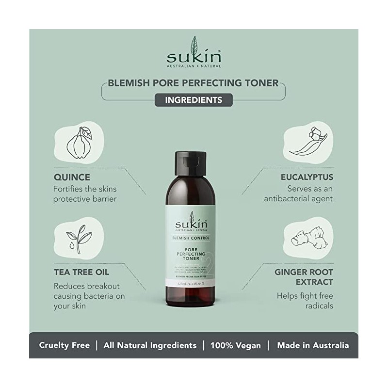 Sukin Blemish Control Pore Perfecting Toner 125ml