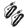 Ausi 2PCS Magnetic Charging Cable 4.0mm Round Port 2Pin Fast