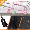 WSZYNDF Girly Pink Bow Pattern Umbrella, Small Travel Compact Automatic