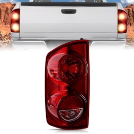Nilight Taillight Assembly Compatible with 2007 2008 Dodge Ram 1500 2007 2008 2009 Dodge Ram 2500 3500 Rear Lamp Replacement OE Style Driver Side Dark Red Lens