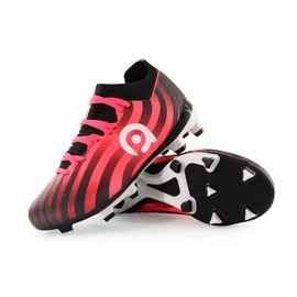 Girls Football Cleats Baseball Cleat for Youth Breathable and Soft Soccer Shoes for Kids Easy to Clean Size 6 Red