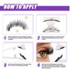 4 Pairs Magnetic Eyelashes Natural Look Kit False Eyelashes No