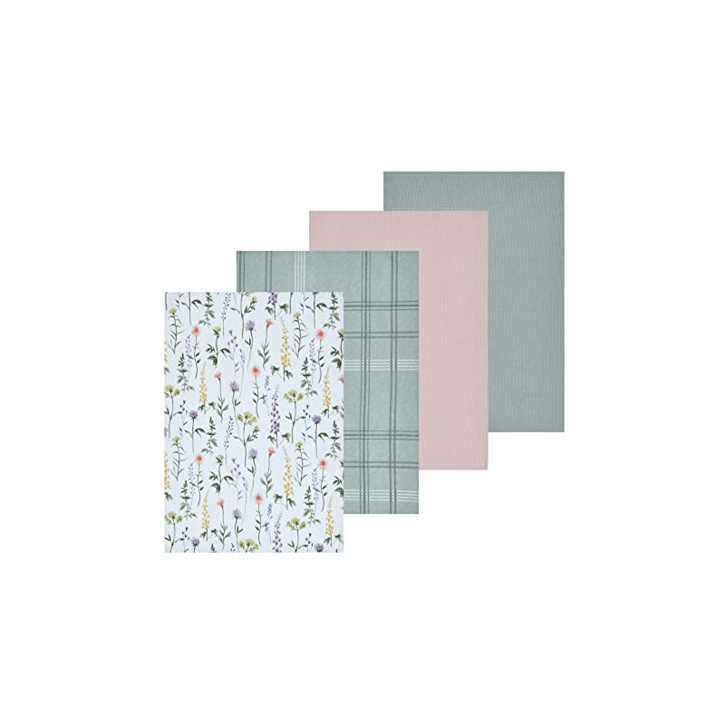Sleepdown Check Printed 100% Cotton Half Panama Reusable Soft Cloth