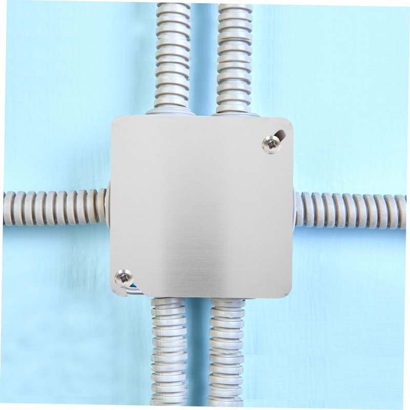 TEHAUX Junction Box Covers Metal Electrical Box Cover Plate Square