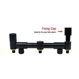 YIWENG Extendable Carp Bench Stick Aluminum Black Outdoor Bite Alarm and Fishing Rod Rest Minimalist Fishing Equipment Stand Carp Fishing