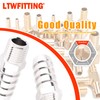 LTWFITTING Nickel Plating Brass Fitting Connector 1/2-Inch Hose Barb x