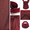 HEMAD Bag - Medieval-Larp Cotton Drawstring Bag - darkred -Large