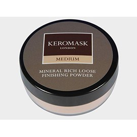 Keromask Mineral Rich Loose Finishing Powder in Shade MEDIUM to Set Foundation and Camouflage Makeup, 20g