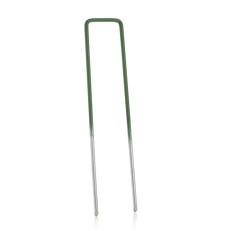 GardenMate 50 Artificial Grass Ground Anchors Half Green Hot-Dip Galvanised