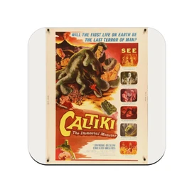 Cork Coaster - Caltiki The Immortal Monster Old Film Nanar Cinema Vintage - 1 Piece (95x95mm)