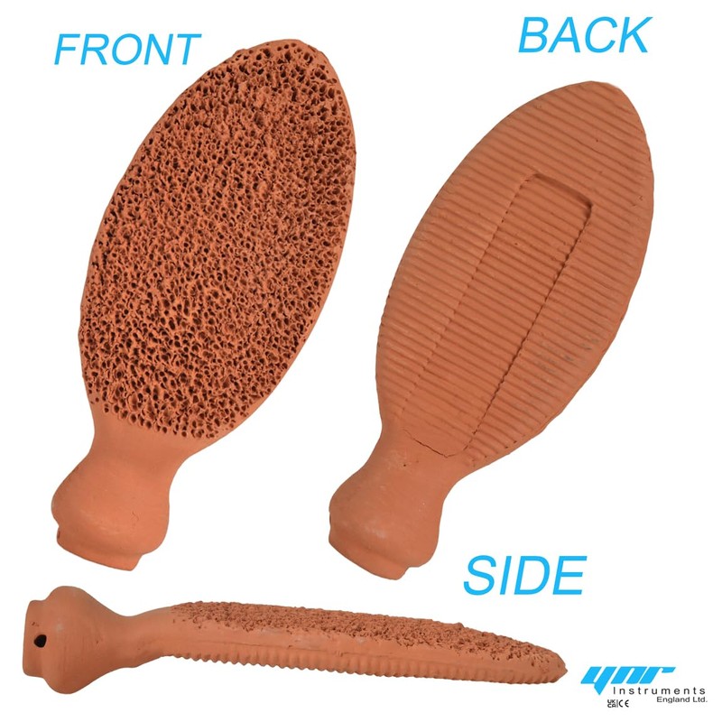 YNR Natural Clay Terracotta Handmade Foot Scrubber for Hard Dead