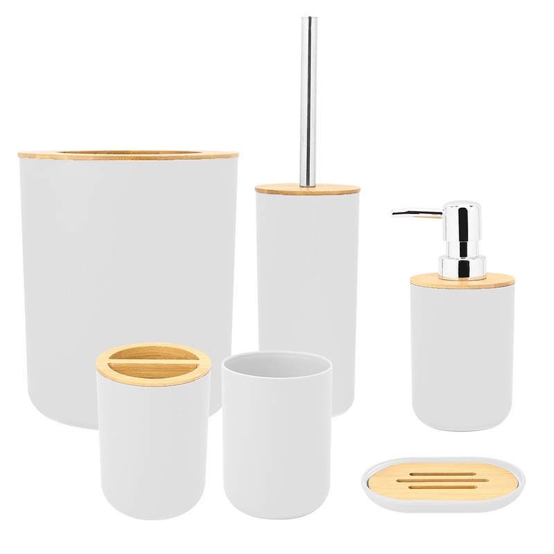 6Pcs/Set Household Bathroom Soap Box Toothbrush Holder Rinse Cup Lotion