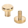 50Pcs Decorative Rivets 50Pcs Slot Flat Head Screws Brass Screw
