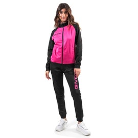 Givova Unisex Cuba Tracksuit, Pink/Black, 3XS EU