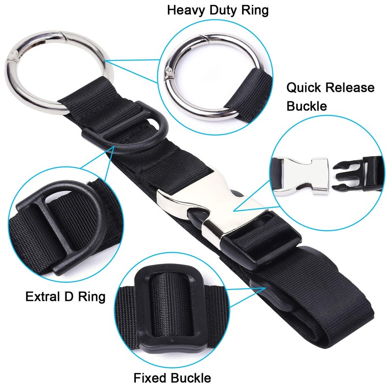 Wisdompro Add a Bag Luggage Strap Jacket Gripper, Baggage Suitcase