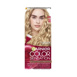 Garnier Color Sensation Hair Colour, Very Light Blonde Beige 9.13, Permanent Cream Dye, for All Hair Types, Colour Up to 10 Weeks & Covers White Hair 100%