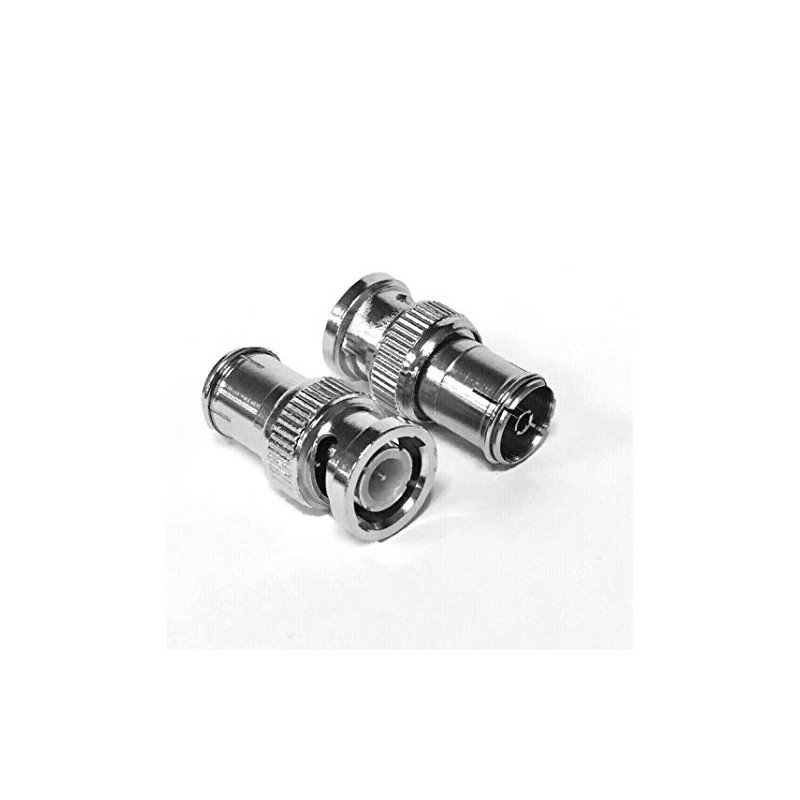 electrosmart Pair of BNC Male Plug to TV Aerial Female