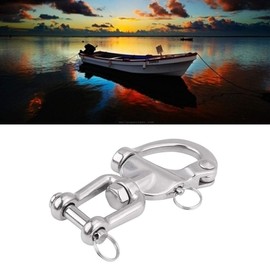 Rotating Snap Shackle, 316 Stainless Steel, Rotating Snap Shackle, Rotating Eyelet Snap Shackle, Quick Release, Shackle, Rigging, Sailboat, Marine for Sailboat, Spinnaker Case (128 mm)